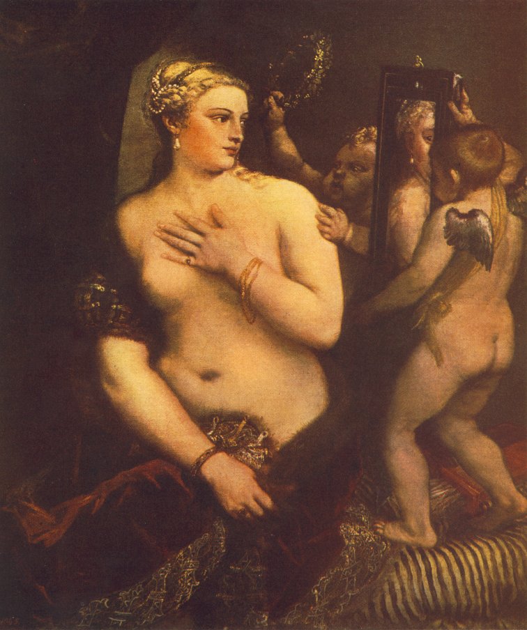 TIZIANO Vecellio Venus at her Toilet